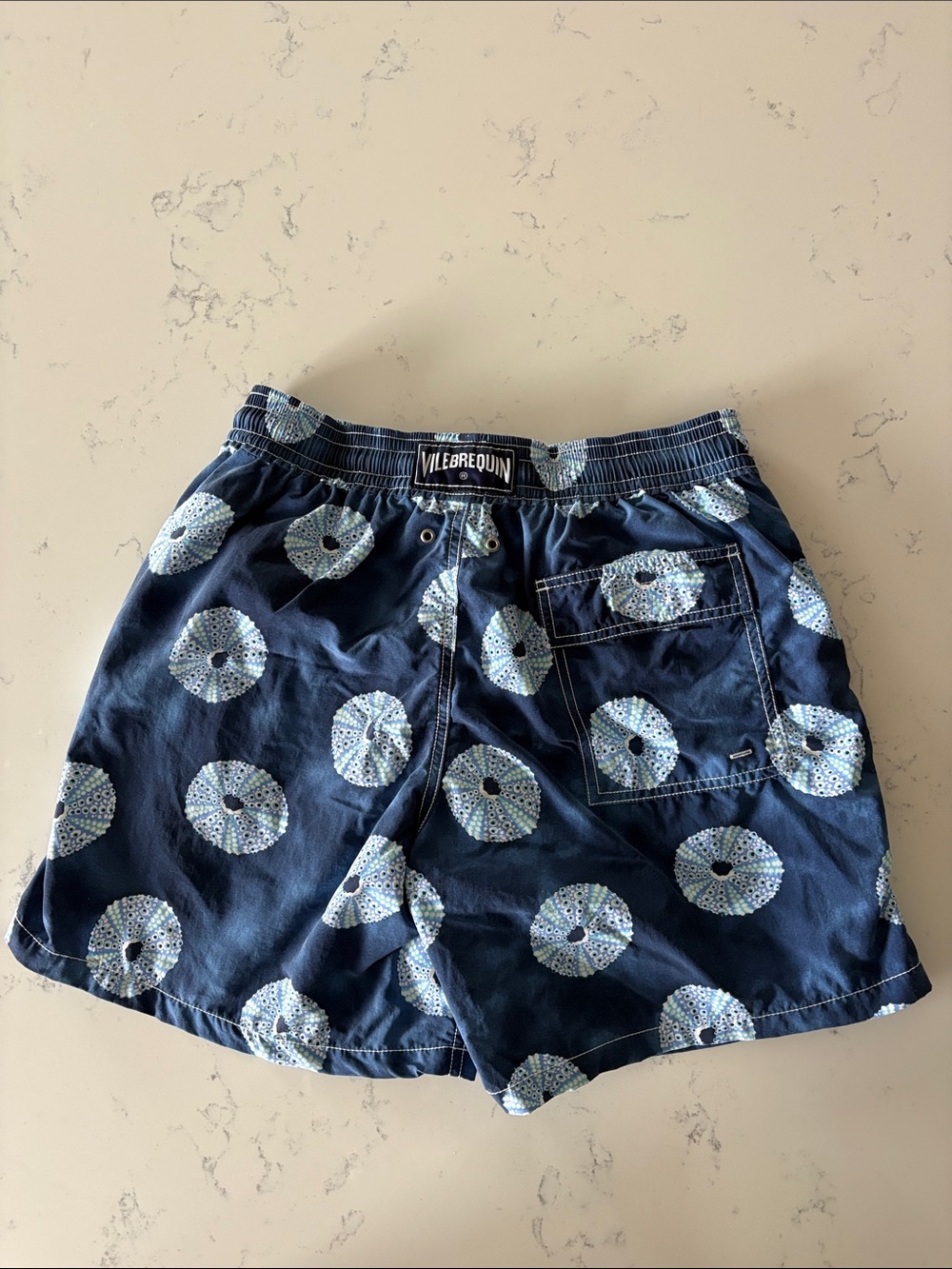 Authentic Vilebrequin Moorea Swim Trunks Blue Sea Urchin Oursinade Men’s Large - Picture 3 of 12
